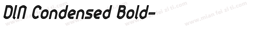 DlN Condensed Bold字体转换